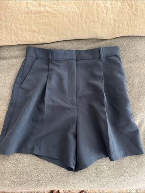 Abercrombie navy tailored shorts
